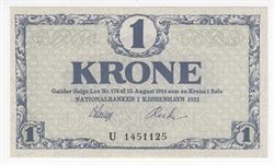Danmark 1921U