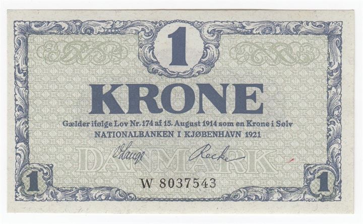 Danmark 1921 W